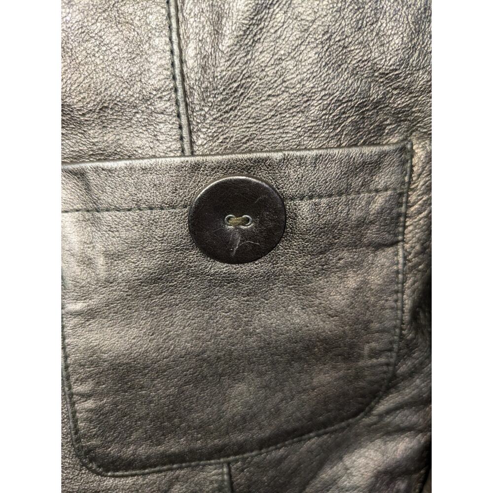 Cabi Leather One Button Size 16 Metallic Gold jacket - Picture 5 of 11